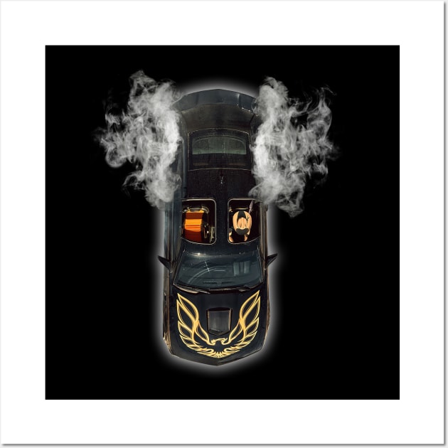 Smokey and the Bandit - Trans Am - Firebird Wall Art by Barn Shirt USA